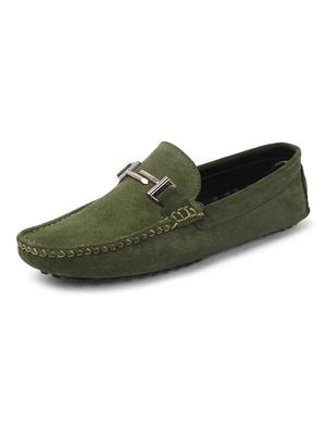 green slip on loafer - 17710544 - Standard Image - 3