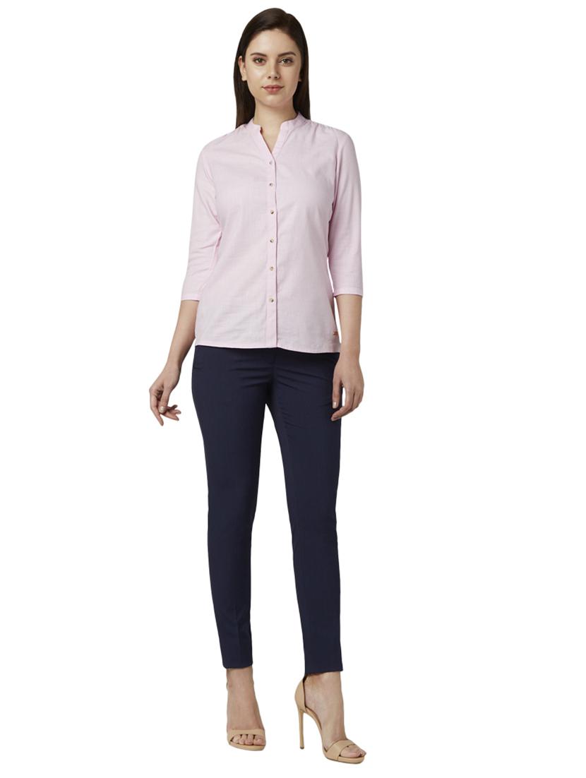 mid rise flat front trouser - 17710574 - Zoom Image - 4