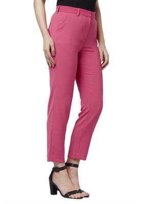 high rise flat front trouser - 17710575 - Standard Image - 2