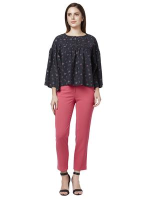 high rise flat front trouser - 17710575 - Standard Image - 4