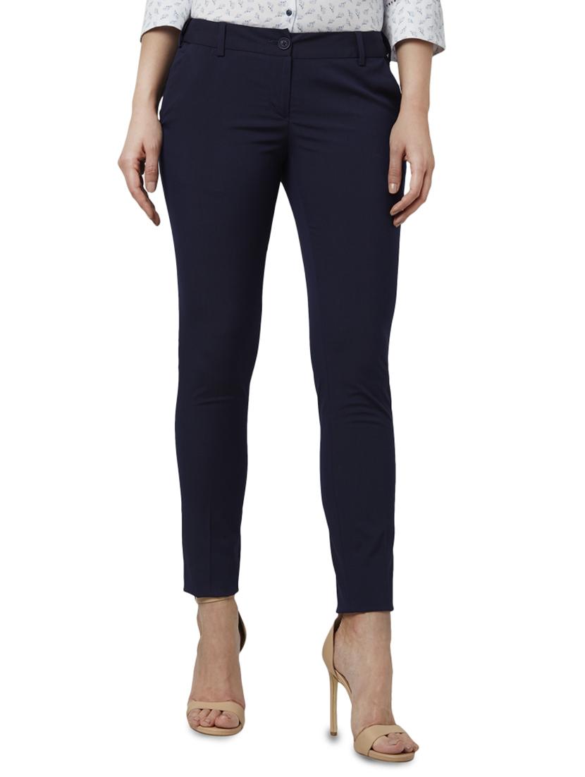 mid rise flat front trouser - 17710577 - Zoom Image - 1