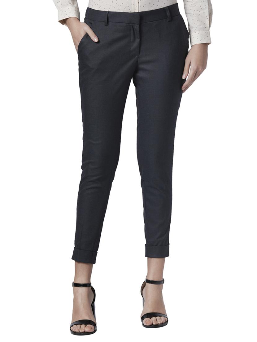 mid rise flat front trouser - 17710579 - Zoom Image - 1