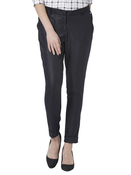 high rise flat front trouser - 17710595 - Standard Image - 1