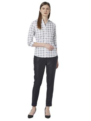 high rise flat front trouser - 17710595 - Standard Image - 4