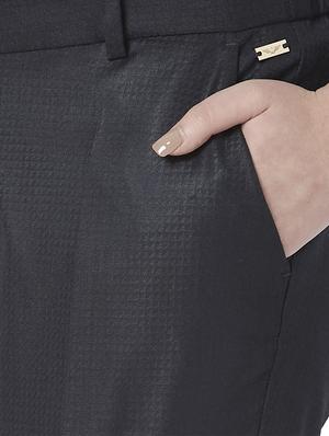 high rise flat front trouser - 17710595 - Standard Image - 5