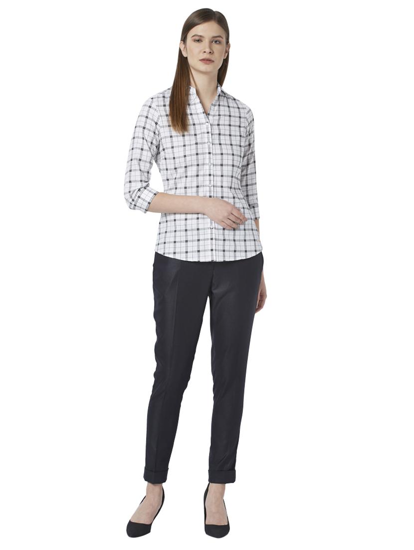 high rise flat front trouser - 17710595 - Zoom Image - 4