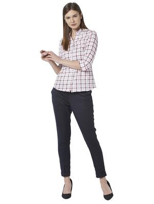 high rise flat front trouser - 17710598 - Standard Image - 4