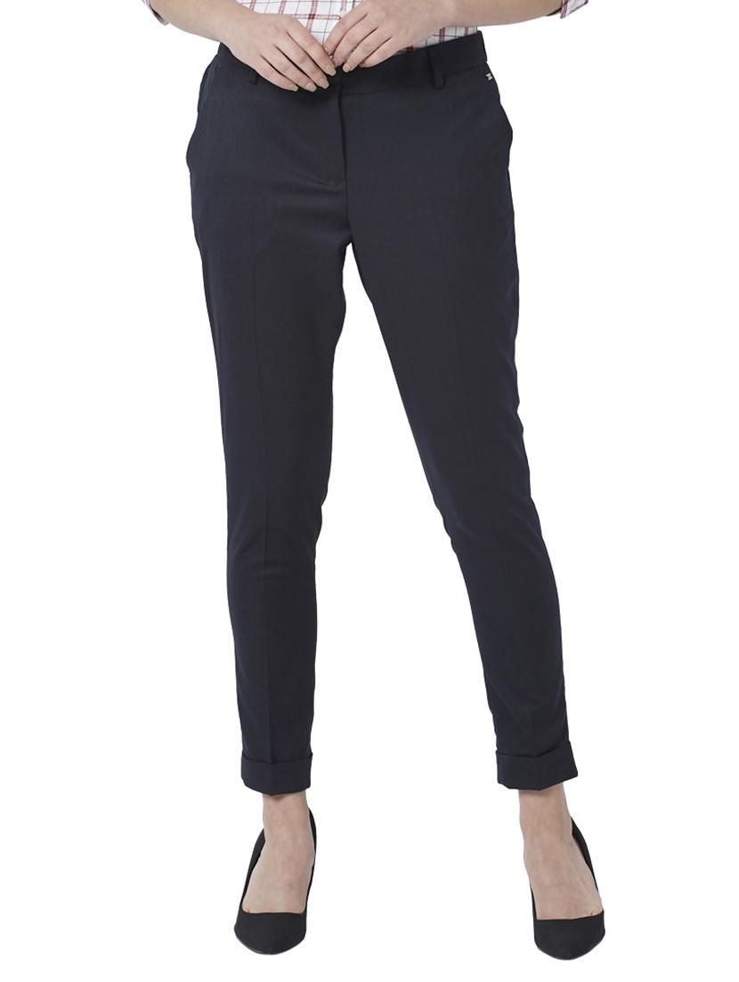 high rise flat front trouser - 17710598 - Zoom Image - 1