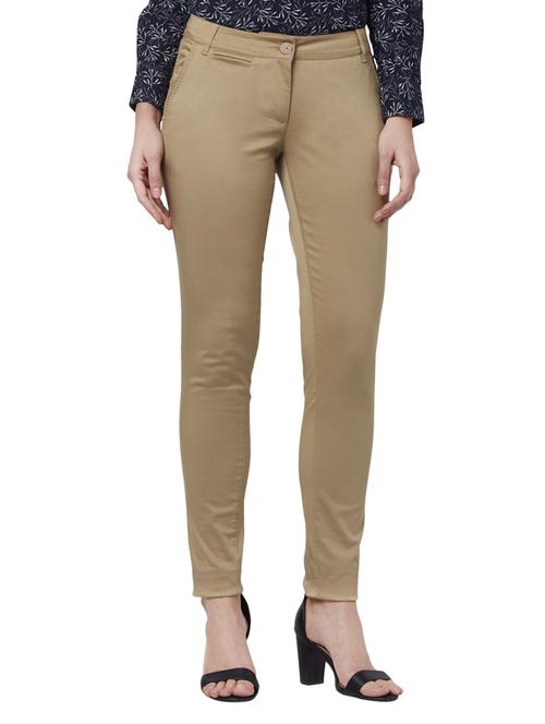 mid rise flat front trouser - 17710600 - Standard Image - 1