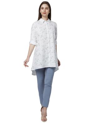 concealed placket floral shirt - 17710631 - Standard Image - 4