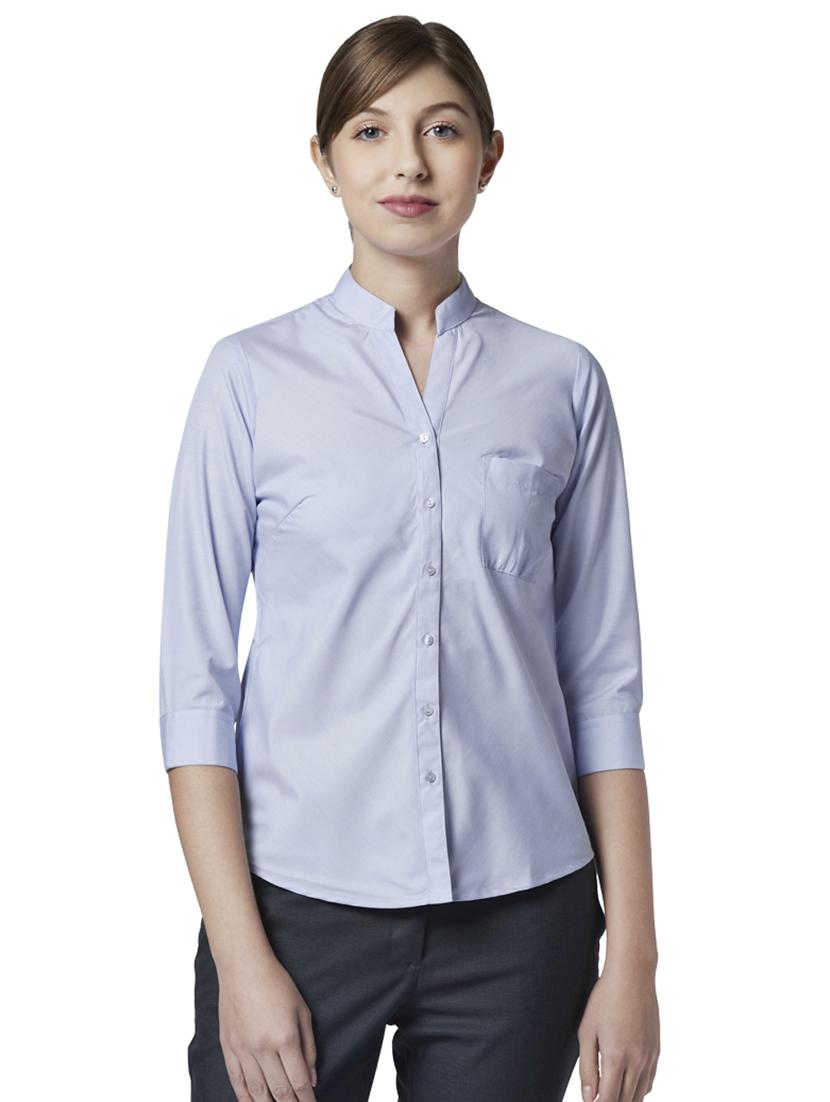 curved hem regular shirt - 17710640 - Zoom Image - 1