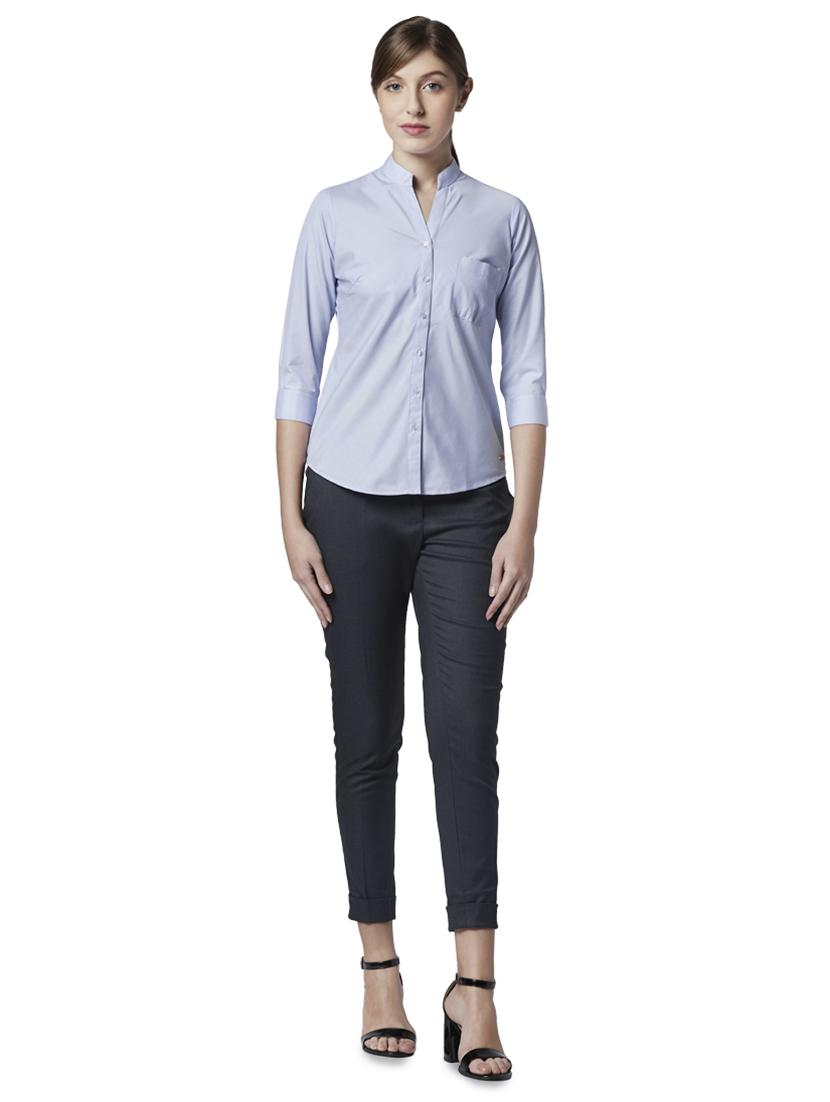 curved hem regular shirt - 17710640 - Zoom Image - 4