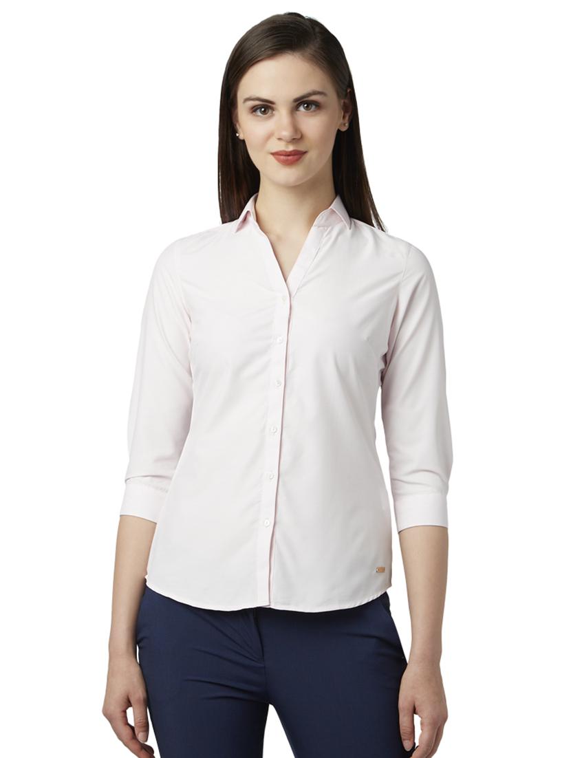 curved hem regular shirt - 17710643 - Zoom Image - 1