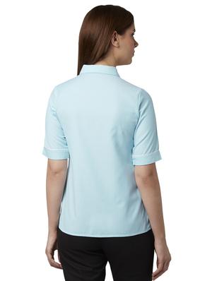 short sleeved solid top - 17710718 - Standard Image - 4