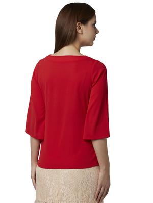 key hole neck bell sleeved top - 17710727 - Standard Image - 4
