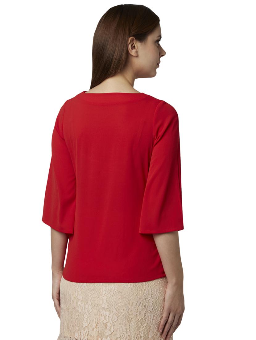 key hole neck bell sleeved top - 17710727 - Zoom Image - 4
