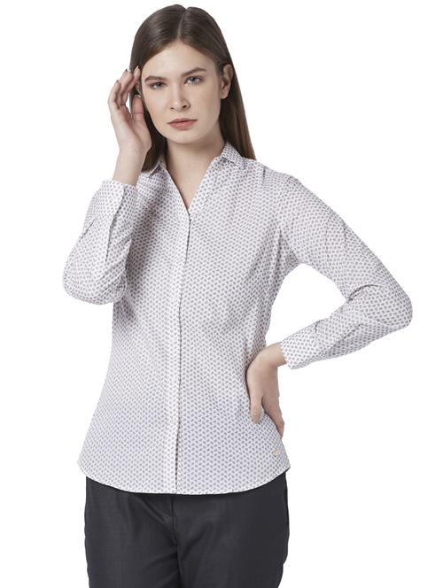 long sleeved printed shirt - 17710728 - Standard Image - 1