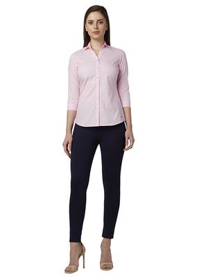 curved hem solid shirt - 17710735 - Standard Image - 5