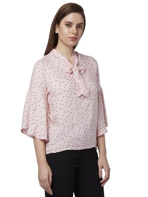 bell sleeved polka dot top - 17710742 - Standard Image - 3