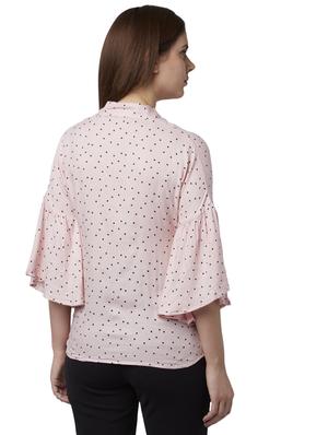 bell sleeved polka dot top - 17710742 - Standard Image - 4