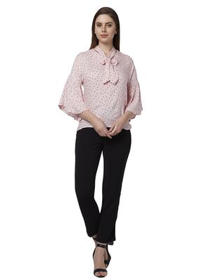bell sleeved polka dot top - 17710742 - Standard Image - 5