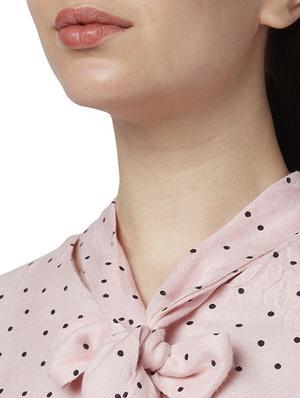 bell sleeved polka dot top - 17710742 - Standard Image - 6