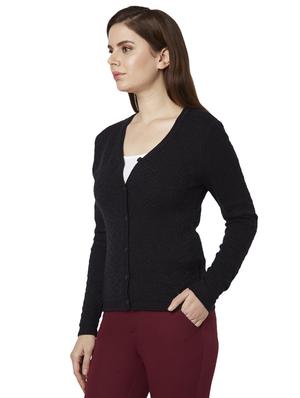 black acrylic regular pullover - 17710760 - Standard Image - 2