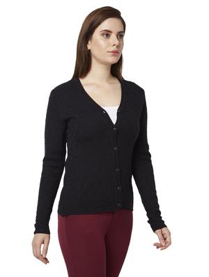 black acrylic regular pullover - 17710760 - Standard Image - 3
