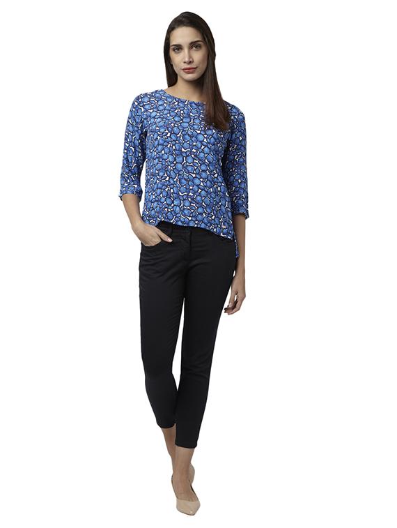 boat neck printed top - 17710773 - Zoom Image - 5