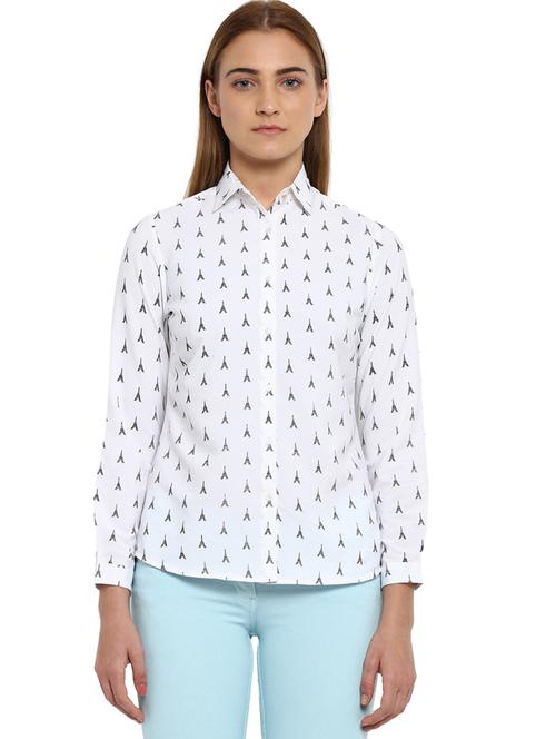 long sleeves printed shirt - 17710774 - Standard Image - 1