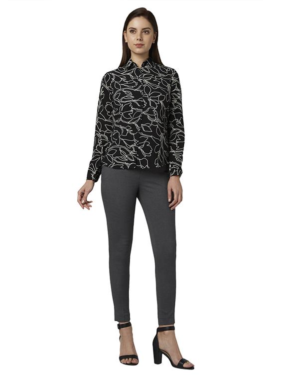 long sleeves printed top - 17710783 - Zoom Image - 5