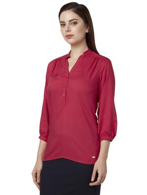 red viscose regular top - 17710793 - Standard Image - 2