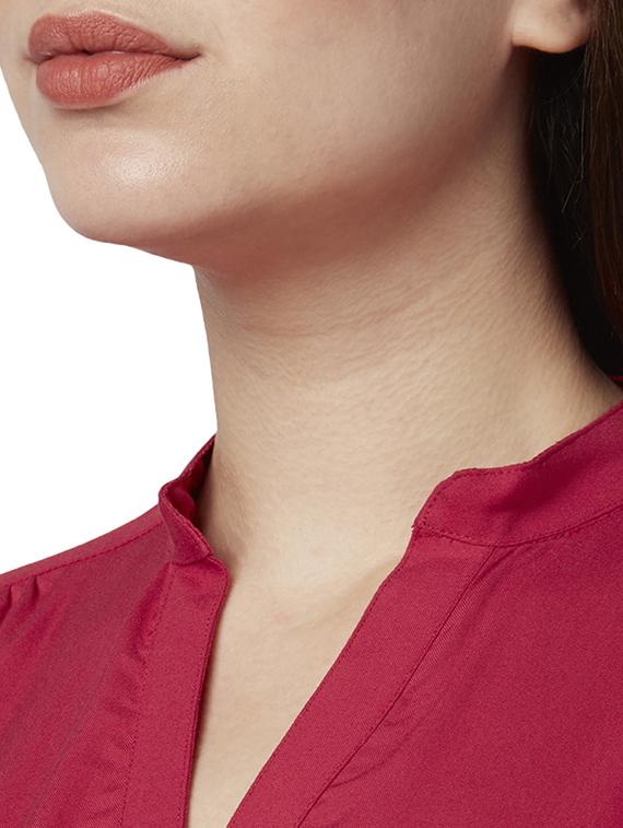 red viscose regular top - 17710793 - Zoom Image - 6