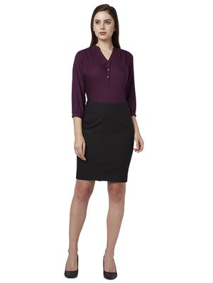 purple viscose regular top - 17710797 - Standard Image - 5