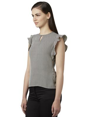 black polyester regular top - 17710799 - Standard Image - 2