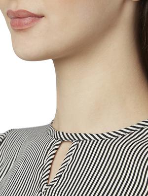 black polyester regular top - 17710799 - Standard Image - 6
