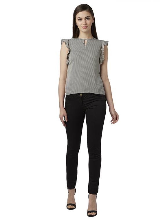 black polyester regular top - 17710799 - Zoom Image - 5