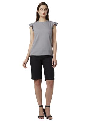 grey polyester regular top - 17710800 - Standard Image - 5