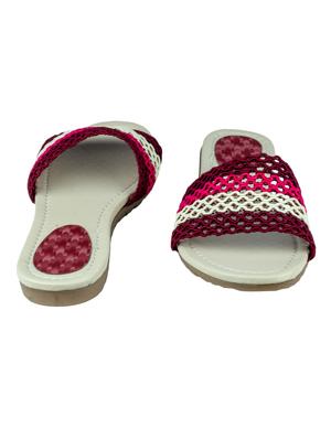 multi colored synthetic slip on sandals - 17710805 - Standard Image - 3