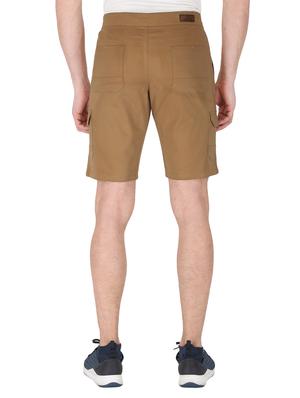 brown solid cargo shorts - 17710835 - Standard Image - 3