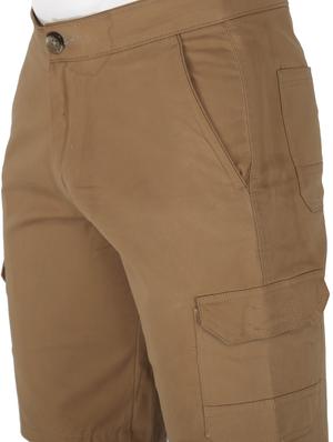 brown solid cargo shorts - 17710835 - Standard Image - 5