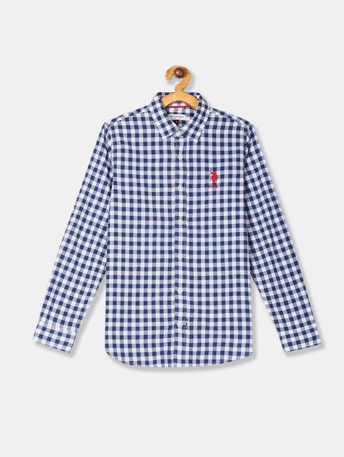 blue checkered shirt - 17710924 - Standard Image - 1