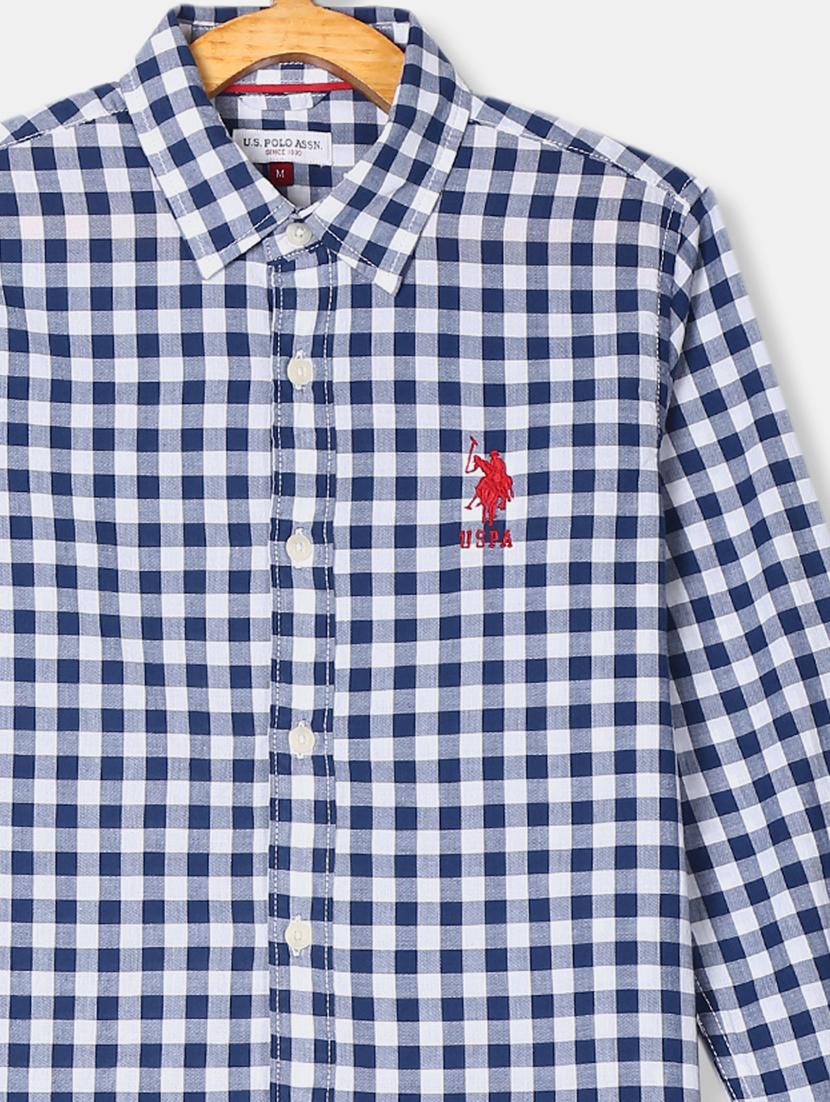 blue checkered shirt - 17710924 - Zoom Image - 3