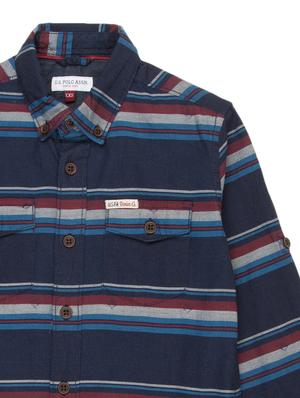 navy blue striped shirt - 17710933 - Standard Image - 3