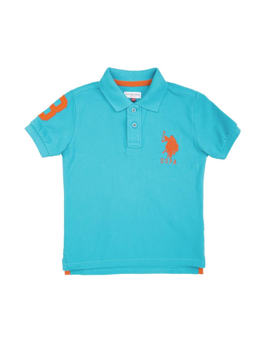 polo neck solid t-shirt - 17710986 - Zoom Image - 1