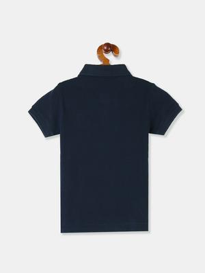 polo neck color block t-shirt - 17711036 - Standard Image - 2