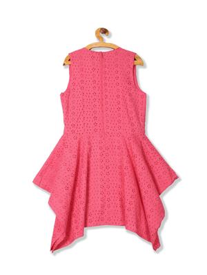 pink asymmetric frock - 17711043 - Standard Image - 2