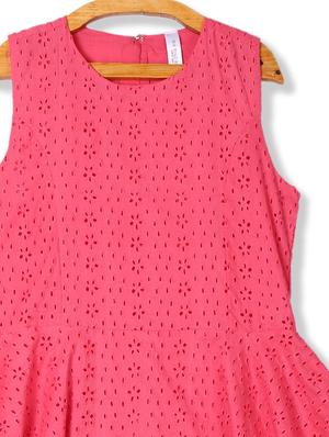 pink asymmetric frock - 17711043 - Standard Image - 3