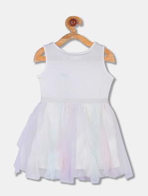 white solid frock - 17711052 - Standard Image - 2