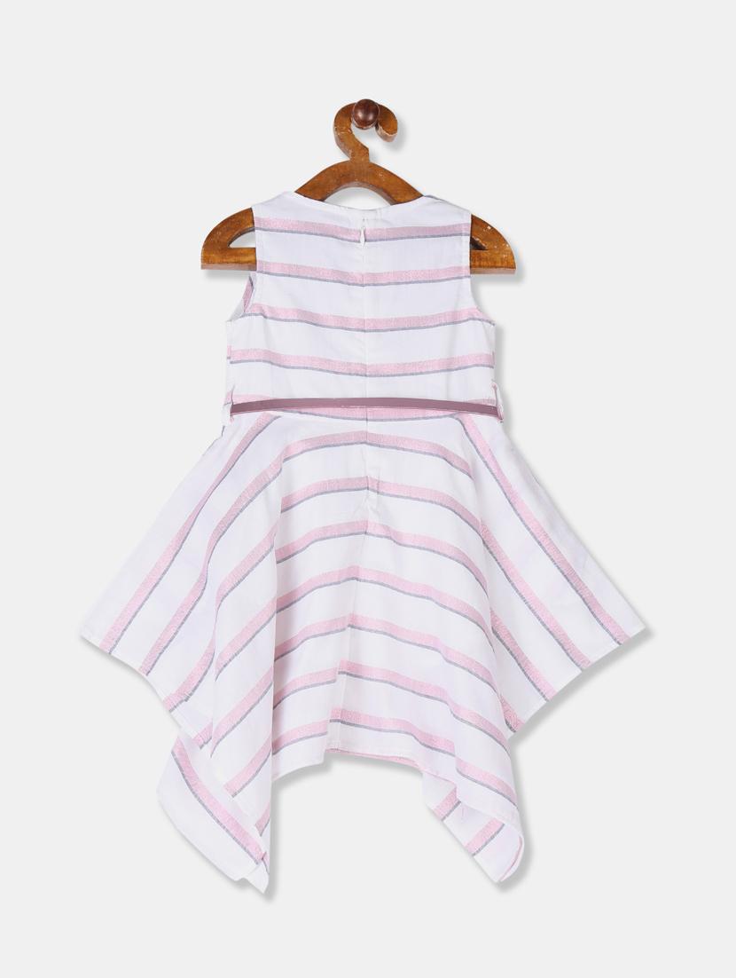 white asymmetric frock - 17711062 - Zoom Image - 2